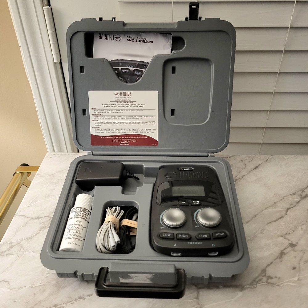 H-Wave Model H4 with Case, Charger, and Wire leads